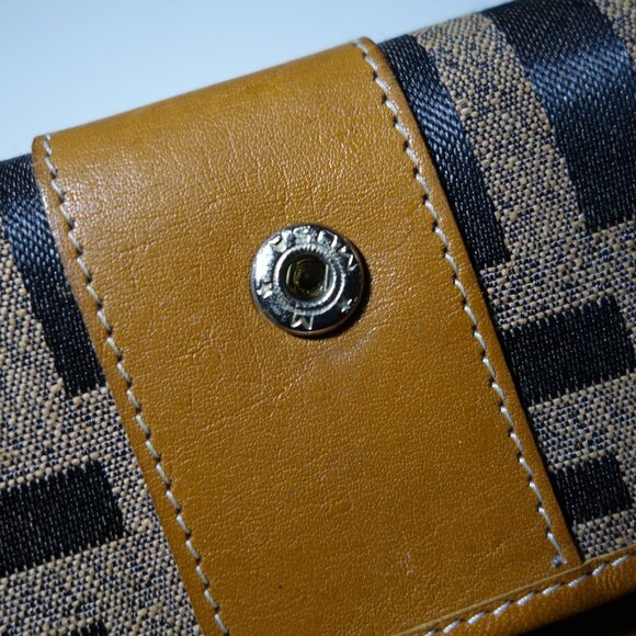 Vtg Fendi Roma Card & Key Case Holder Made In Italy, 2.5 in x 4.25 in (Folded) - Picture 8 of 16